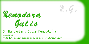 menodora gulis business card